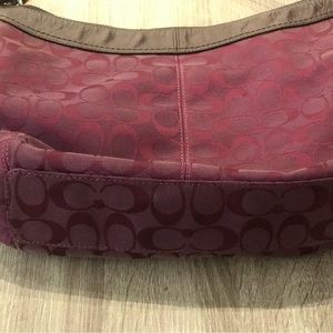 COACH Purple Hobo Purse